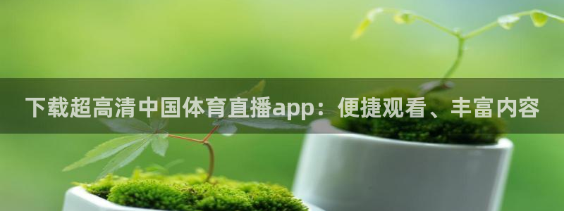 蓝鲸直播平台下载：下载超高清中国体育直播app：便捷观看、丰富内容
